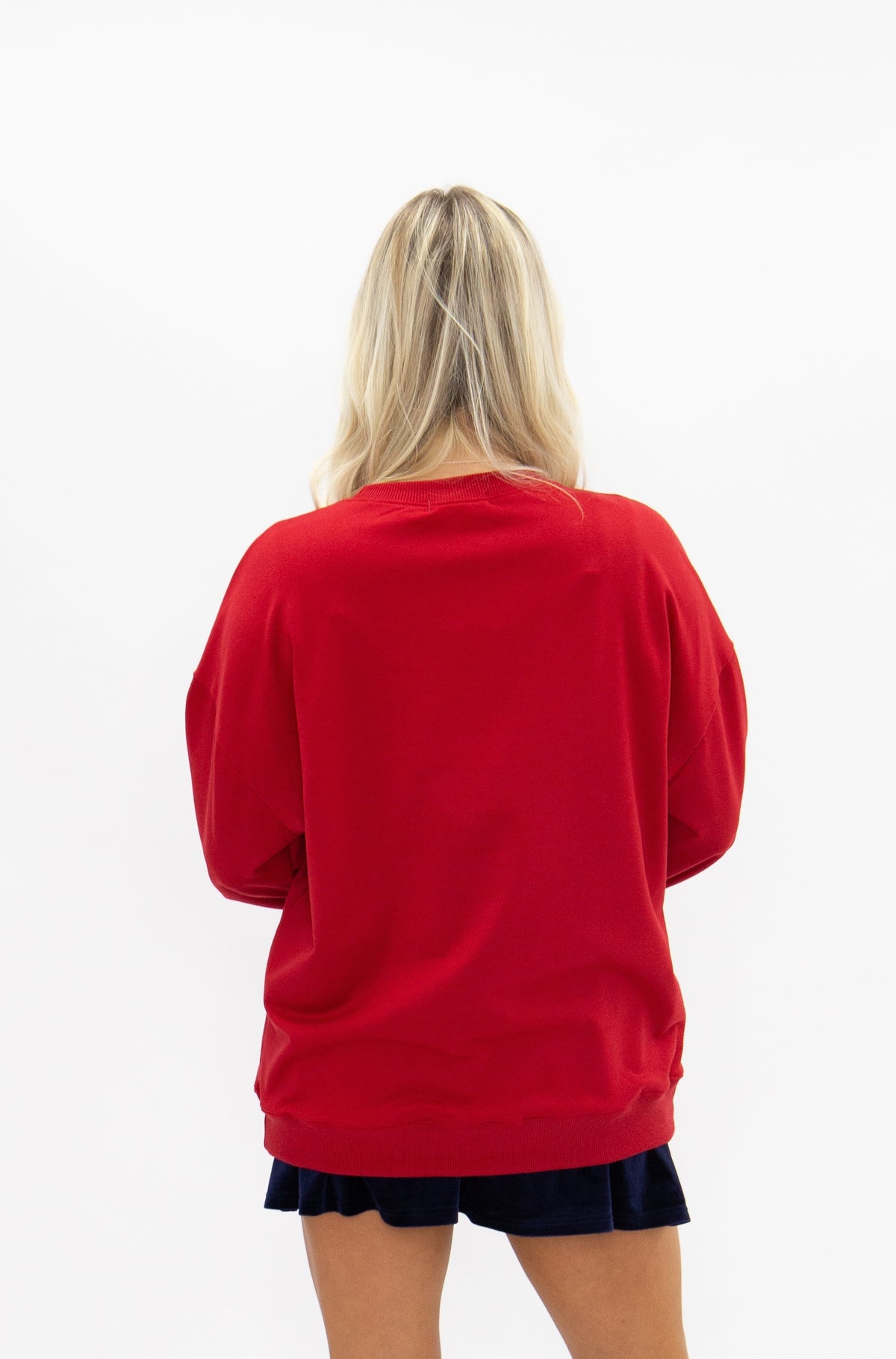 Nutcracker Stamp on Long-Sleeve Shirt, Red