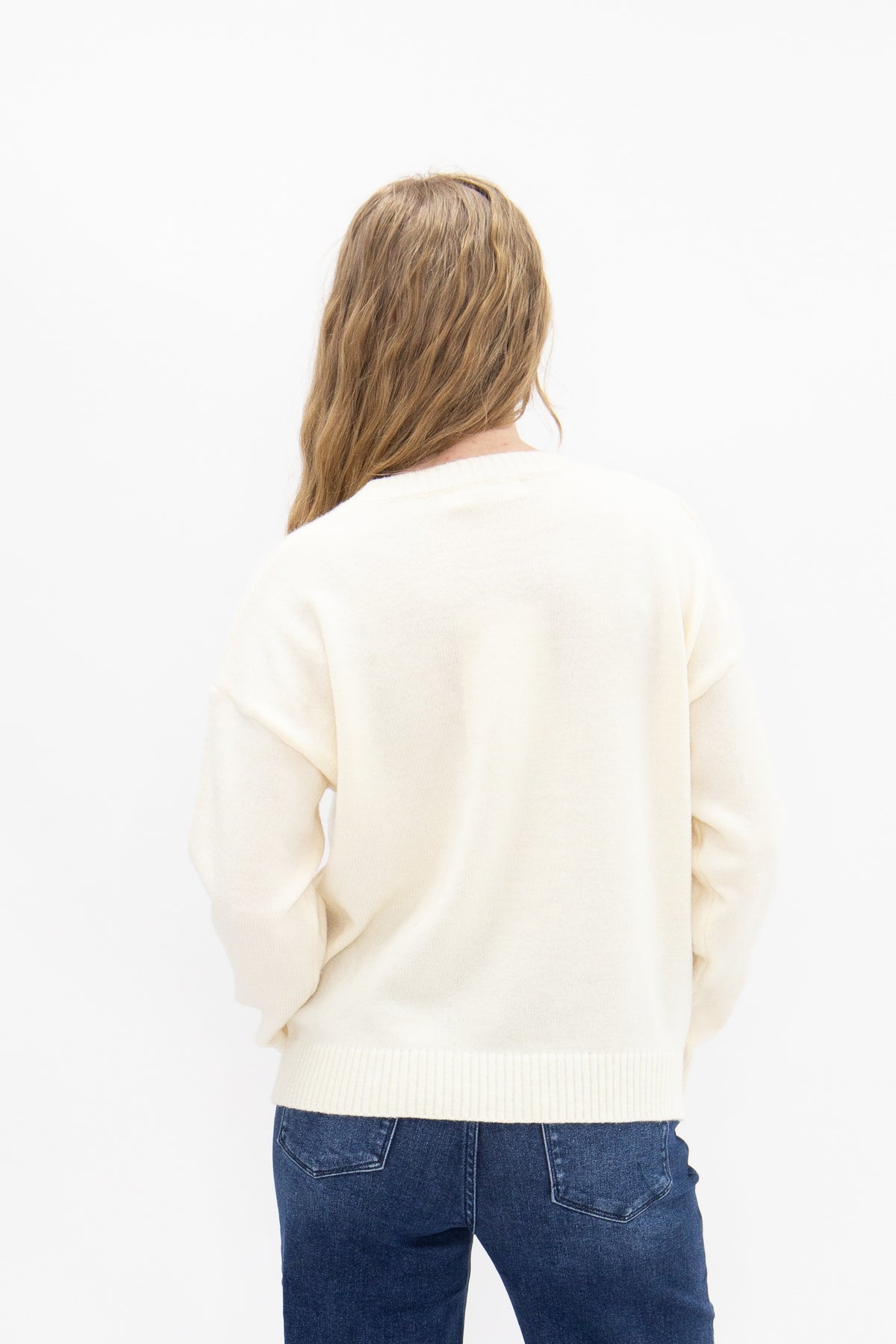 Horse on a Cream Sweater