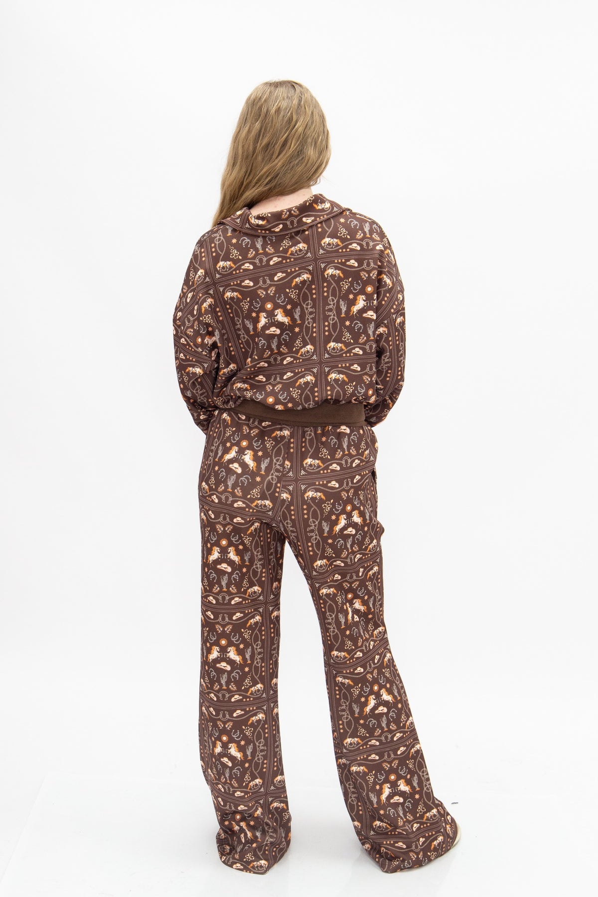 Bandana Print Quarter Zip Set