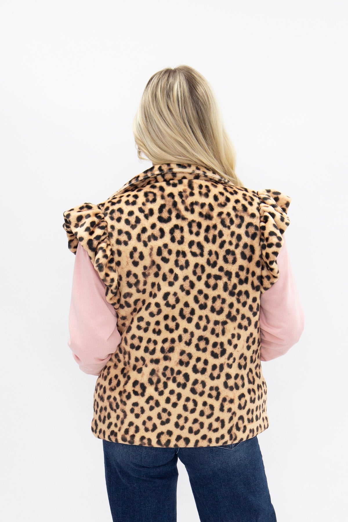 Leopard Fuzzy Vest