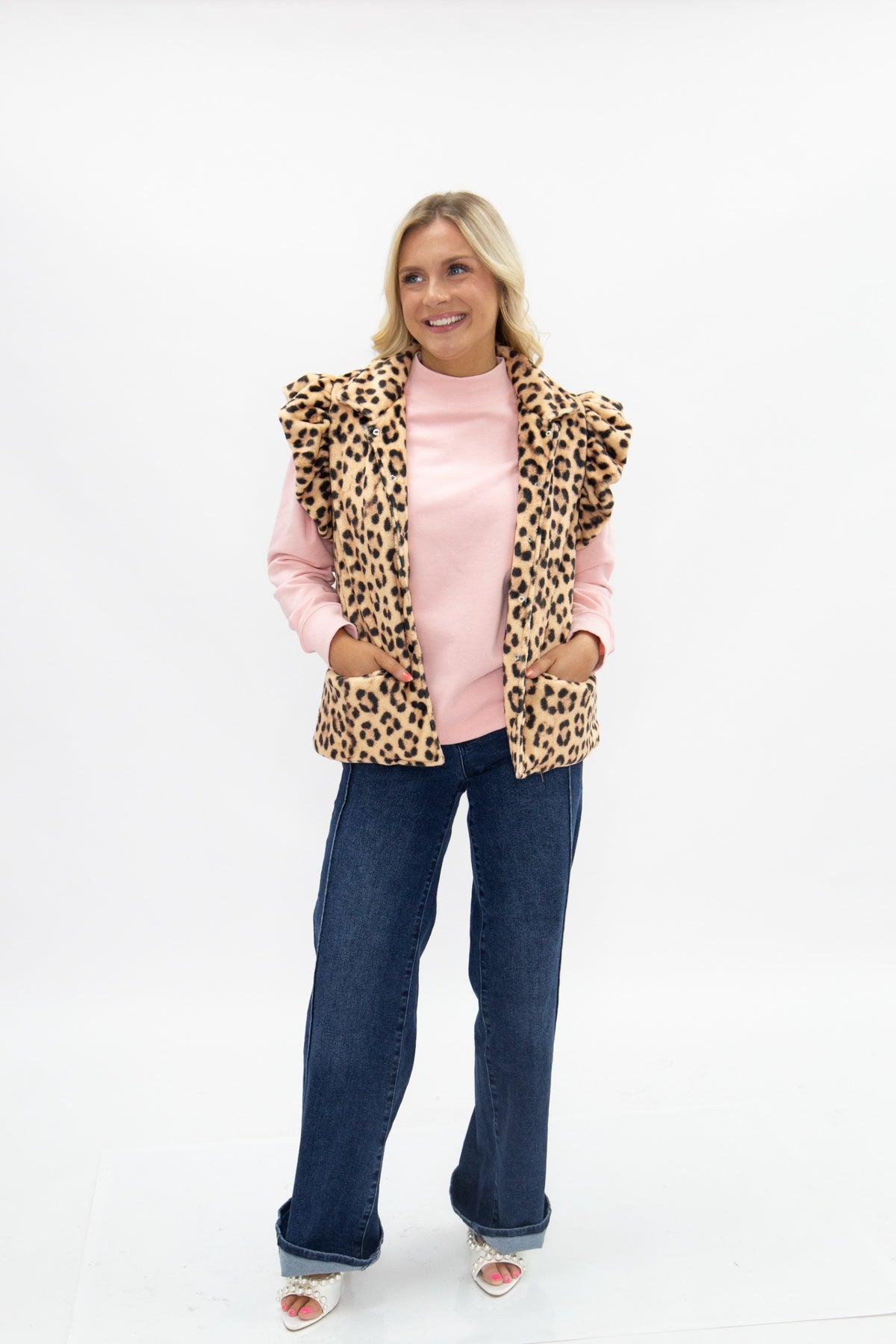 Leopard Fuzzy Vest