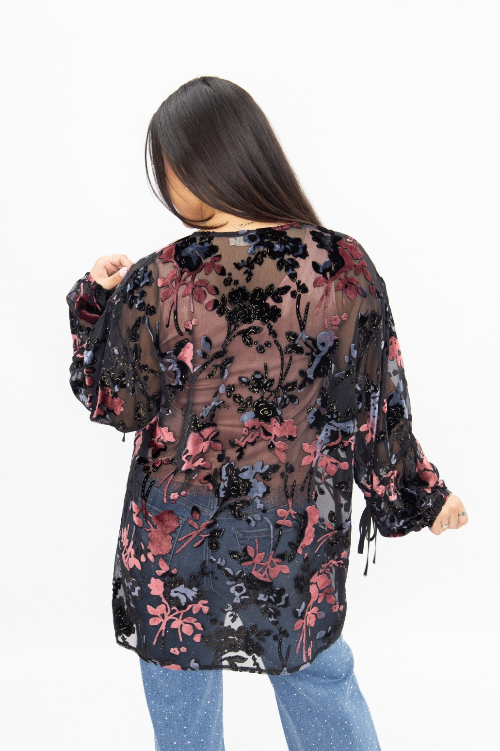 Black Velvet Kimono