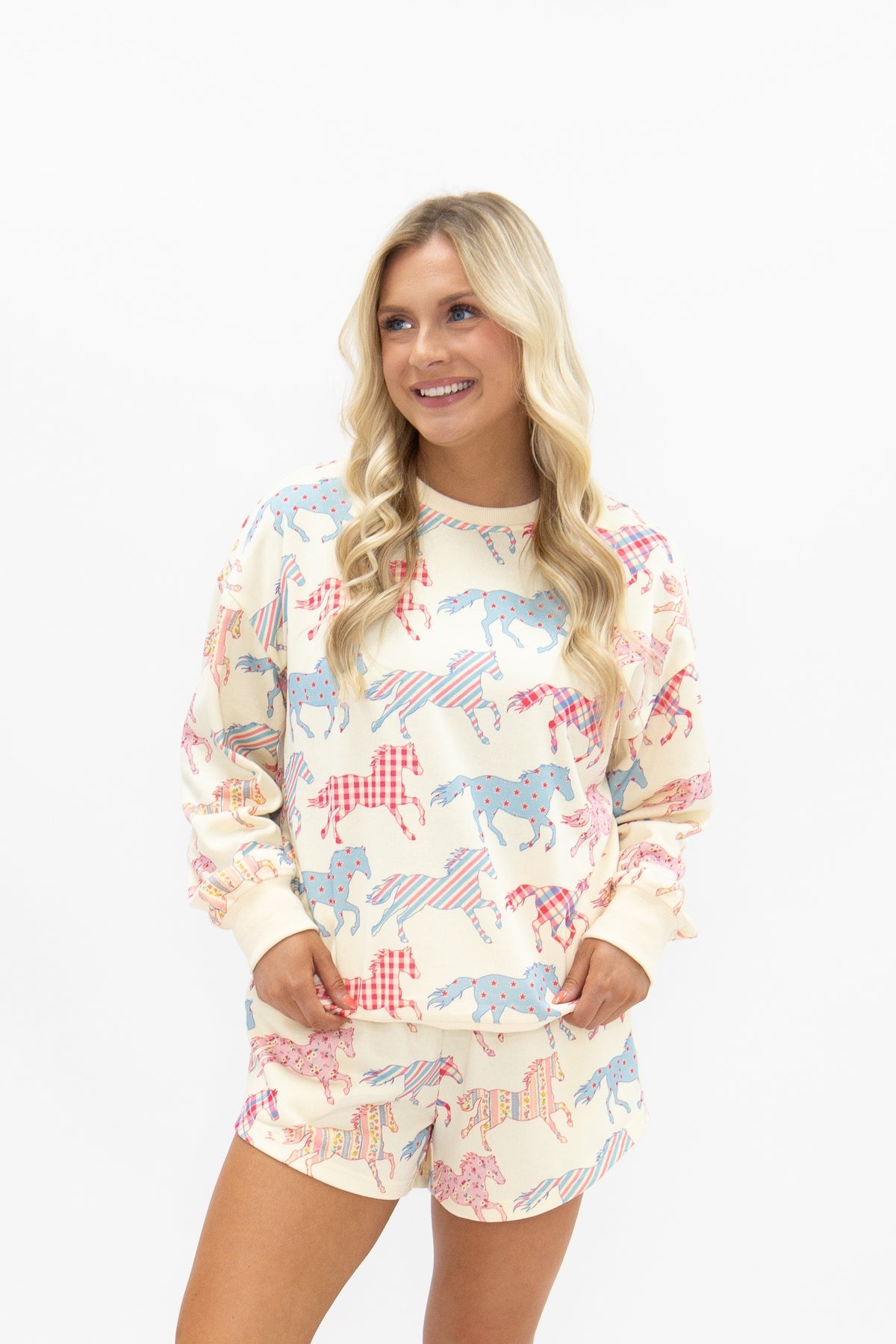 Horse Print PJ Set