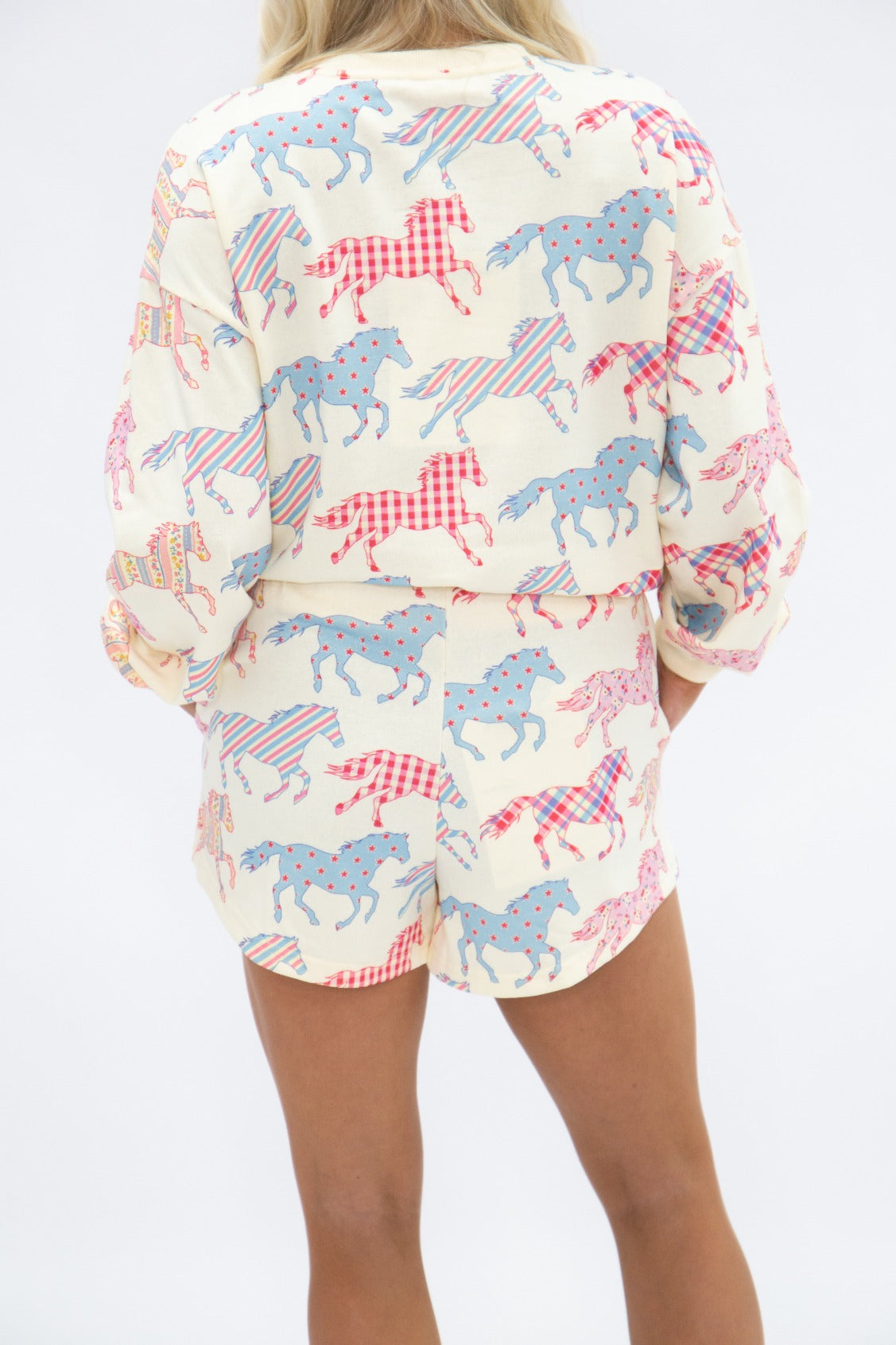 Horse Print PJ Set