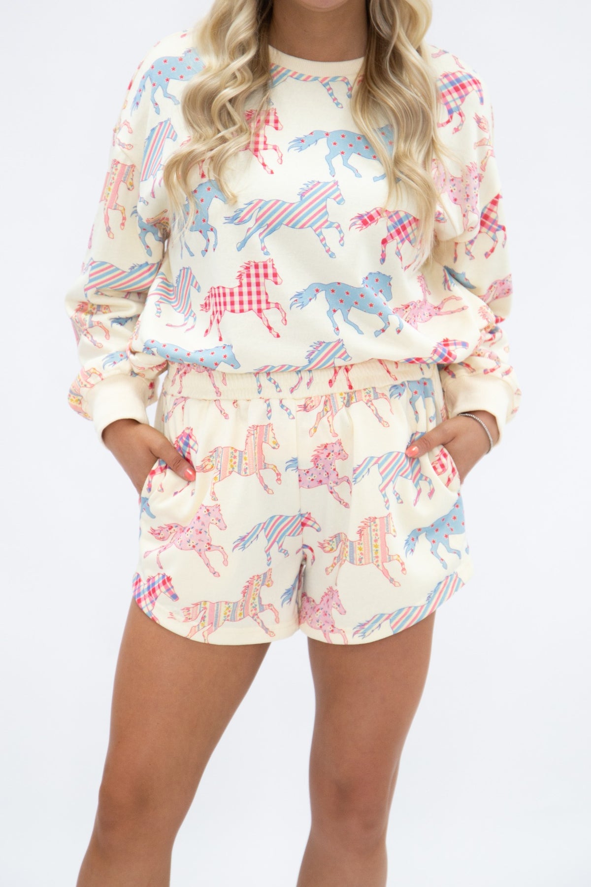 Horse Print PJ Set
