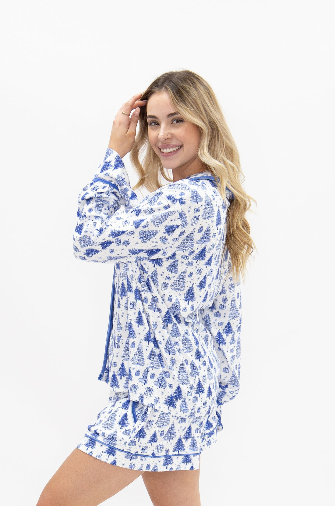 Adult PJ Blue trees set