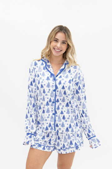 Adult PJ Blue trees set