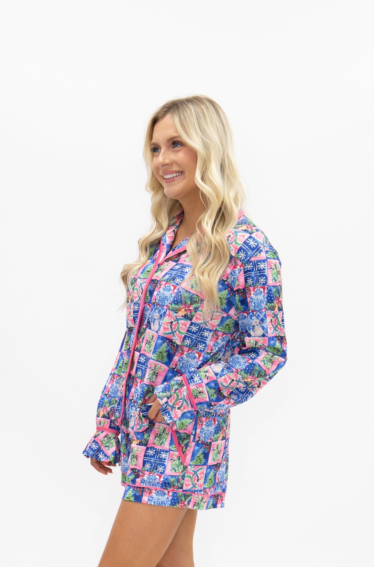 Adult PJ Set, Preppy Winter
