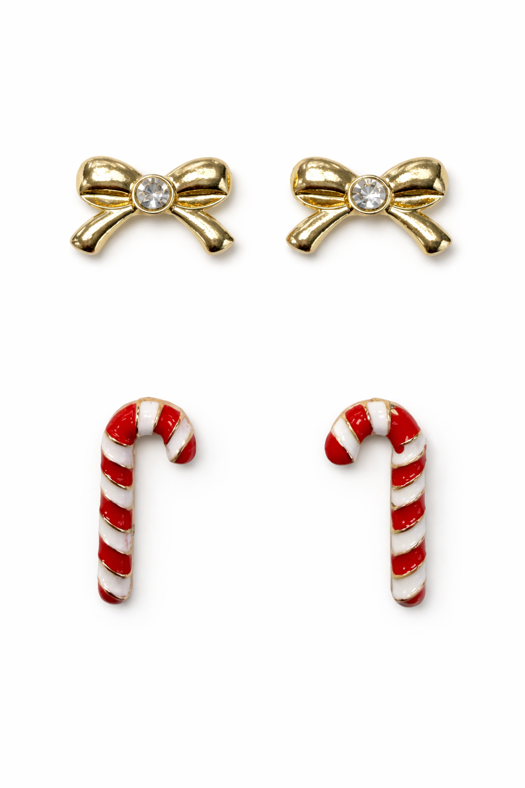 Gold Bows and Candy Canes