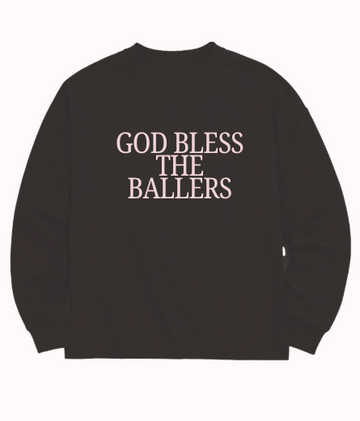 "God Bless the Ballers" Sweatshirt, Black