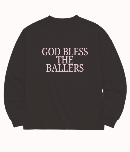 "God Bless the Ballers" Sweatshirt, Black