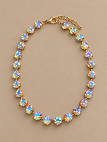 Gemmies Round Stones Necklaces, AB