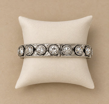 Stretch Bracelet with Clear Stones