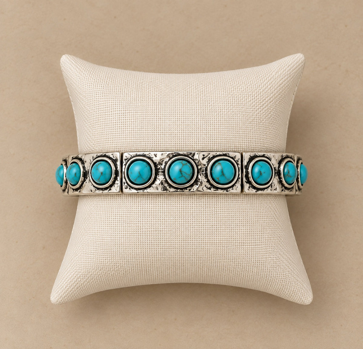 Stretch Bracelet with Turquoise Stones
