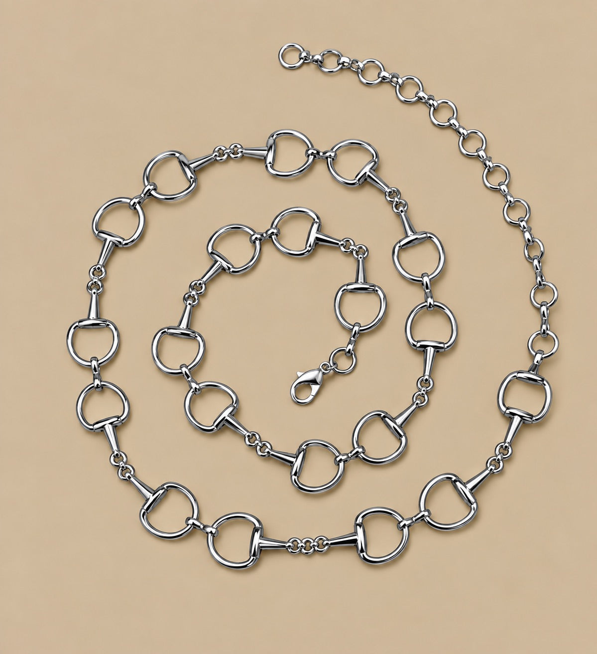 Horse-Bit Belt, Silver