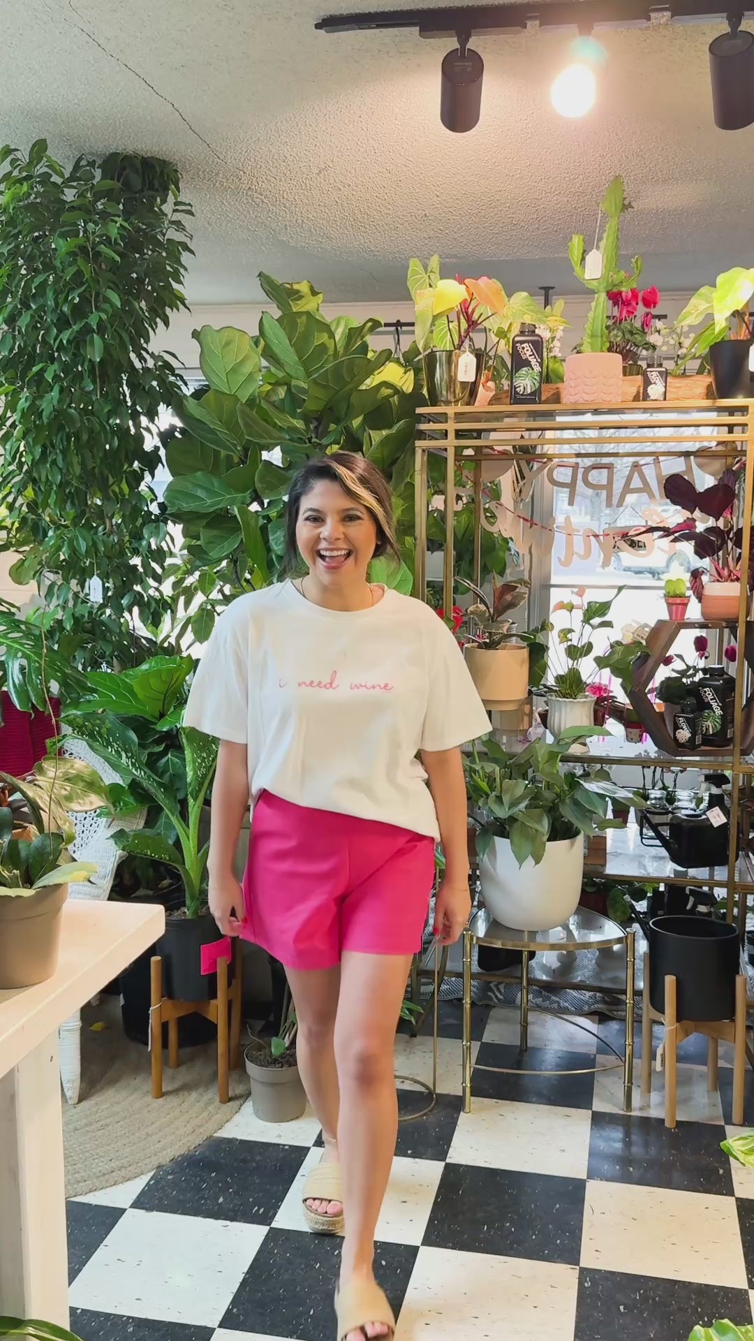 I Need Wine On White True Fit Tee