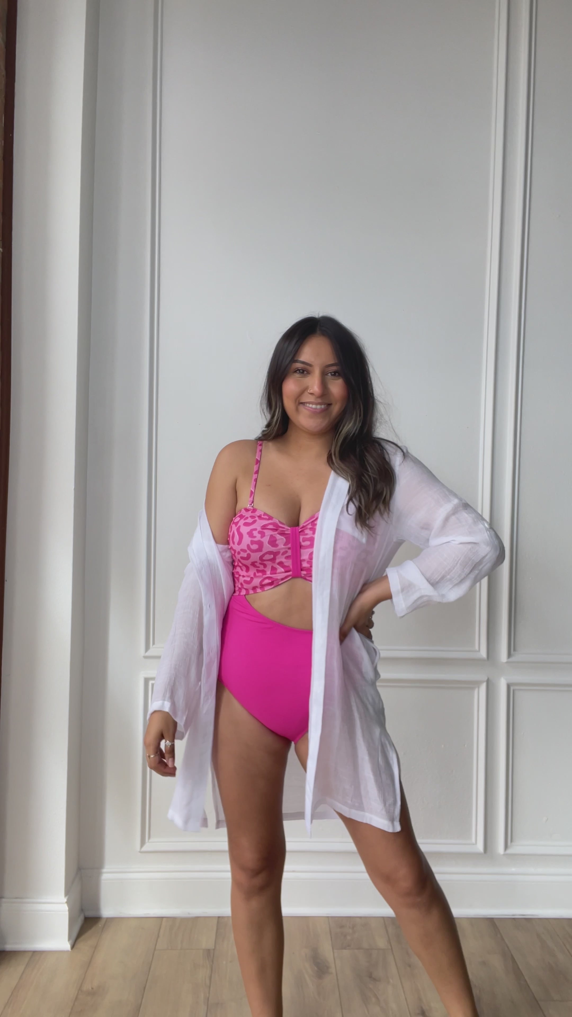 Pink Leopard One Piece