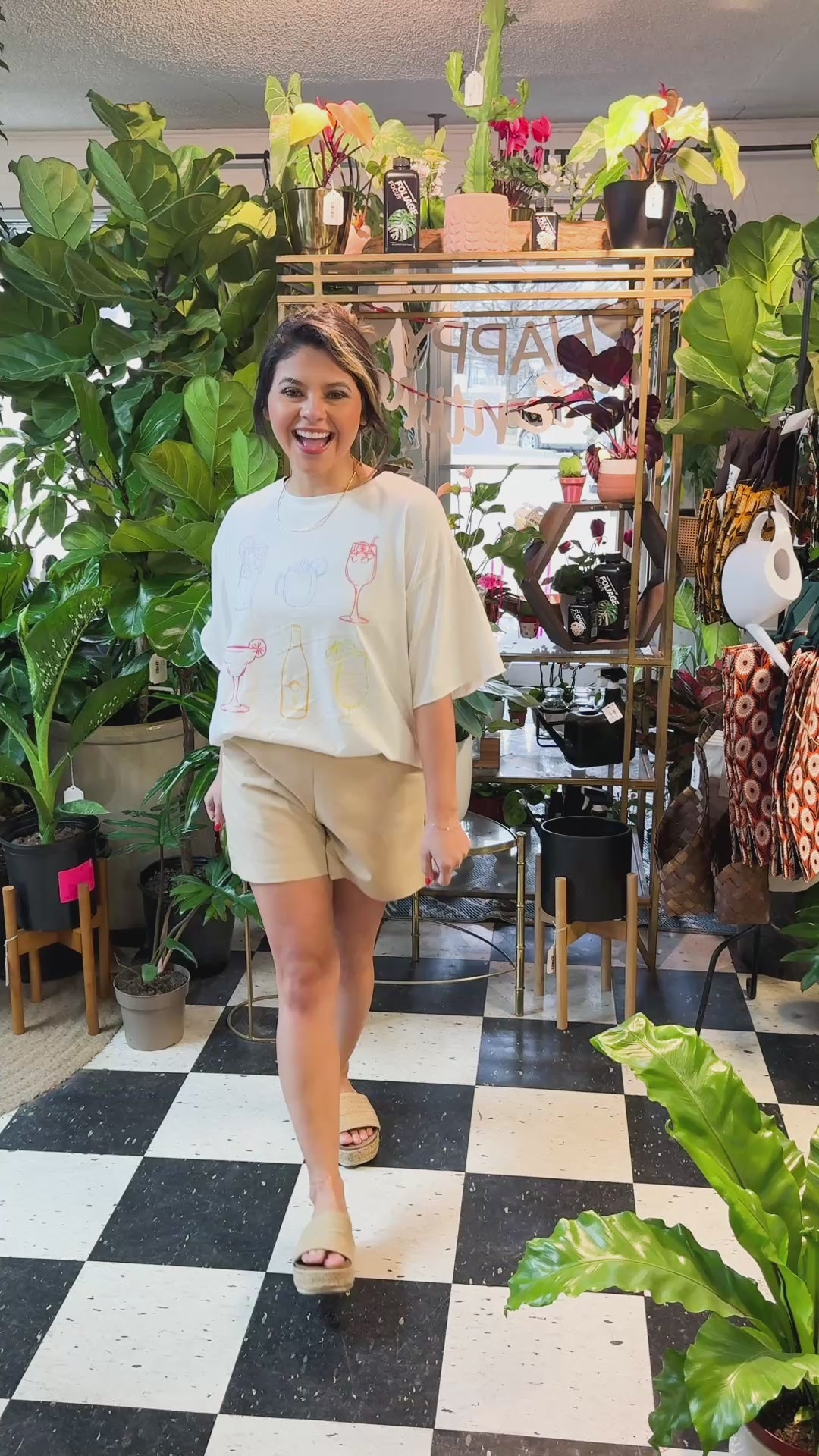 Summer Spritz On White Relaxed Fit Tee