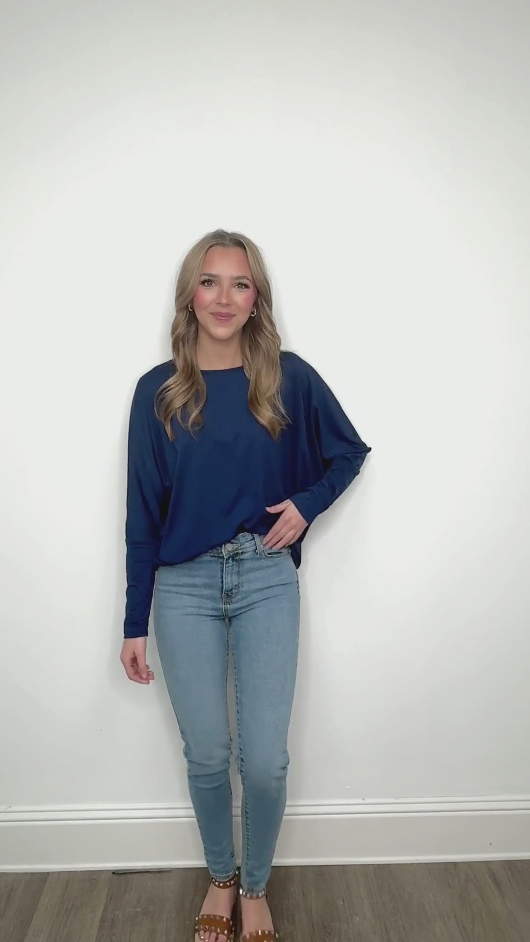 Long-sleeve Crewneck, Navy