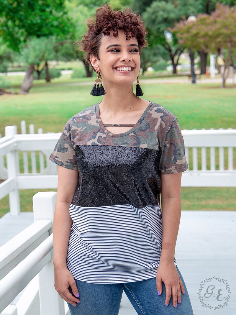 You Can't See Me, Camo and Black Sequin