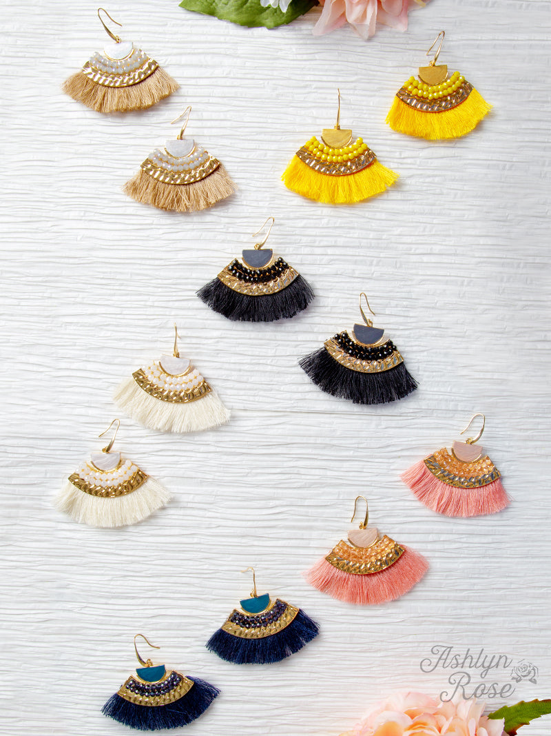 On a Safari Tassel Earrings