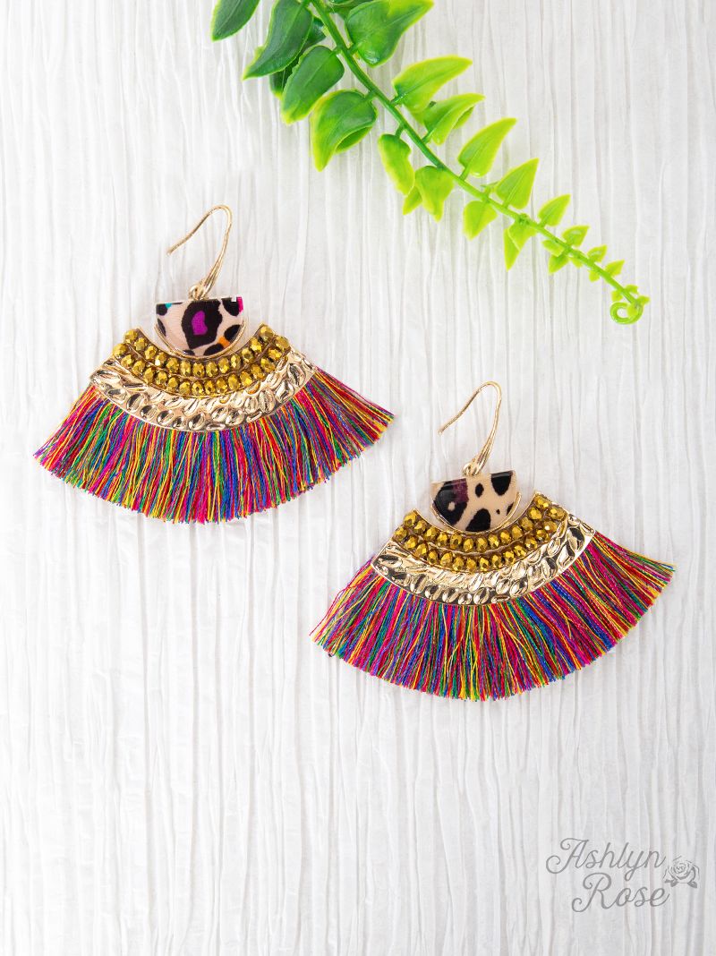 On a Safari Tassel Earrings