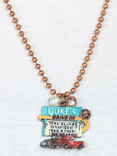 Duke's Drive-In Necklace, Copper