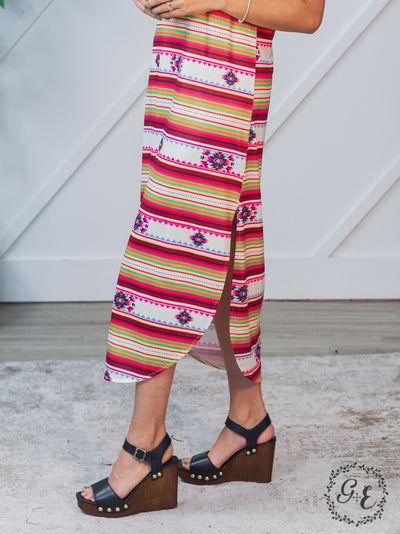 High Road Hippie Aztec Midi Dress