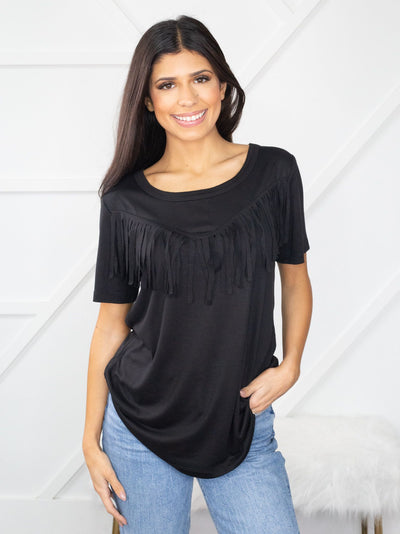 The Right Amount of Western Tee, Black