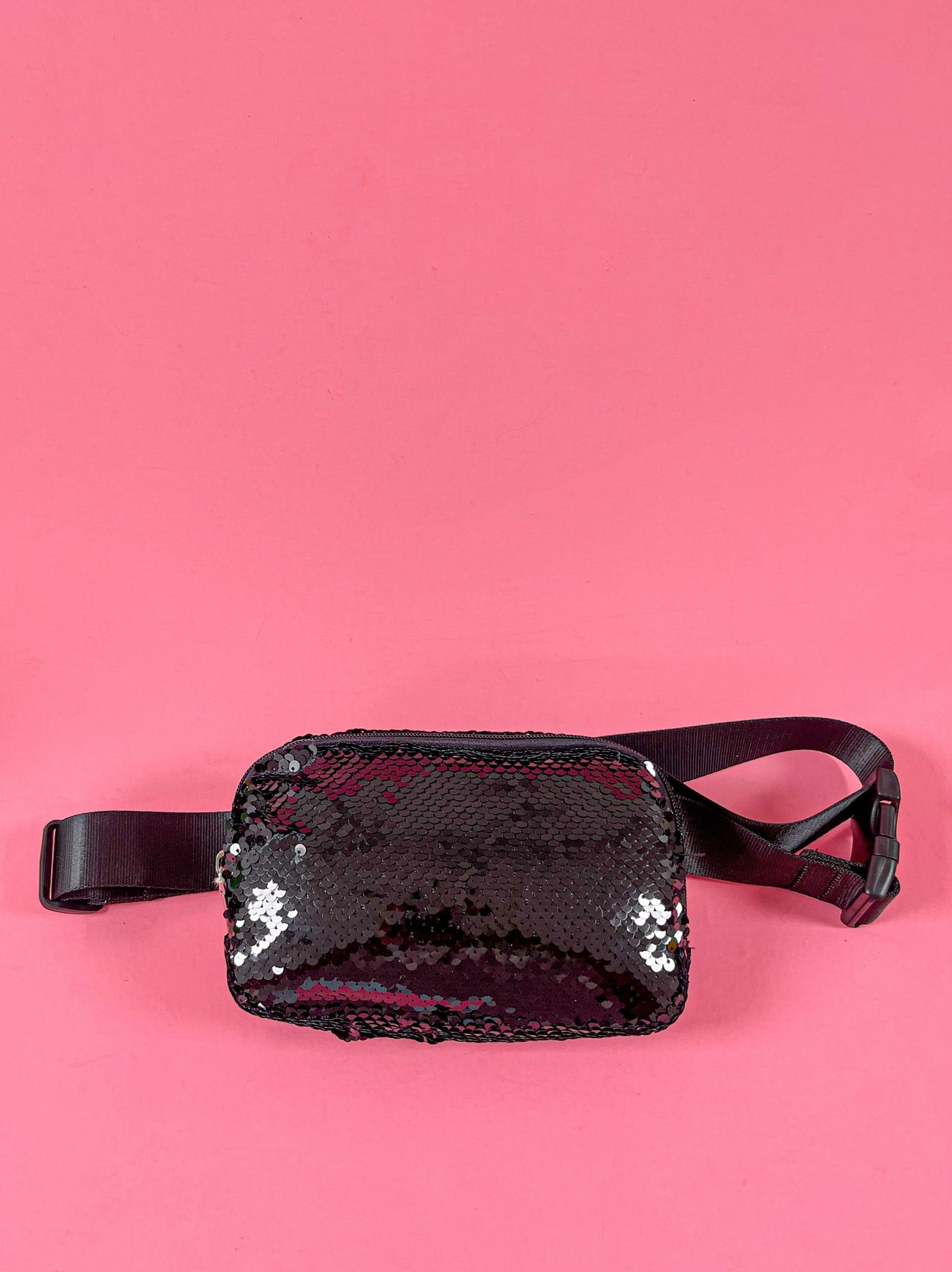 Black sparkly bum bag online