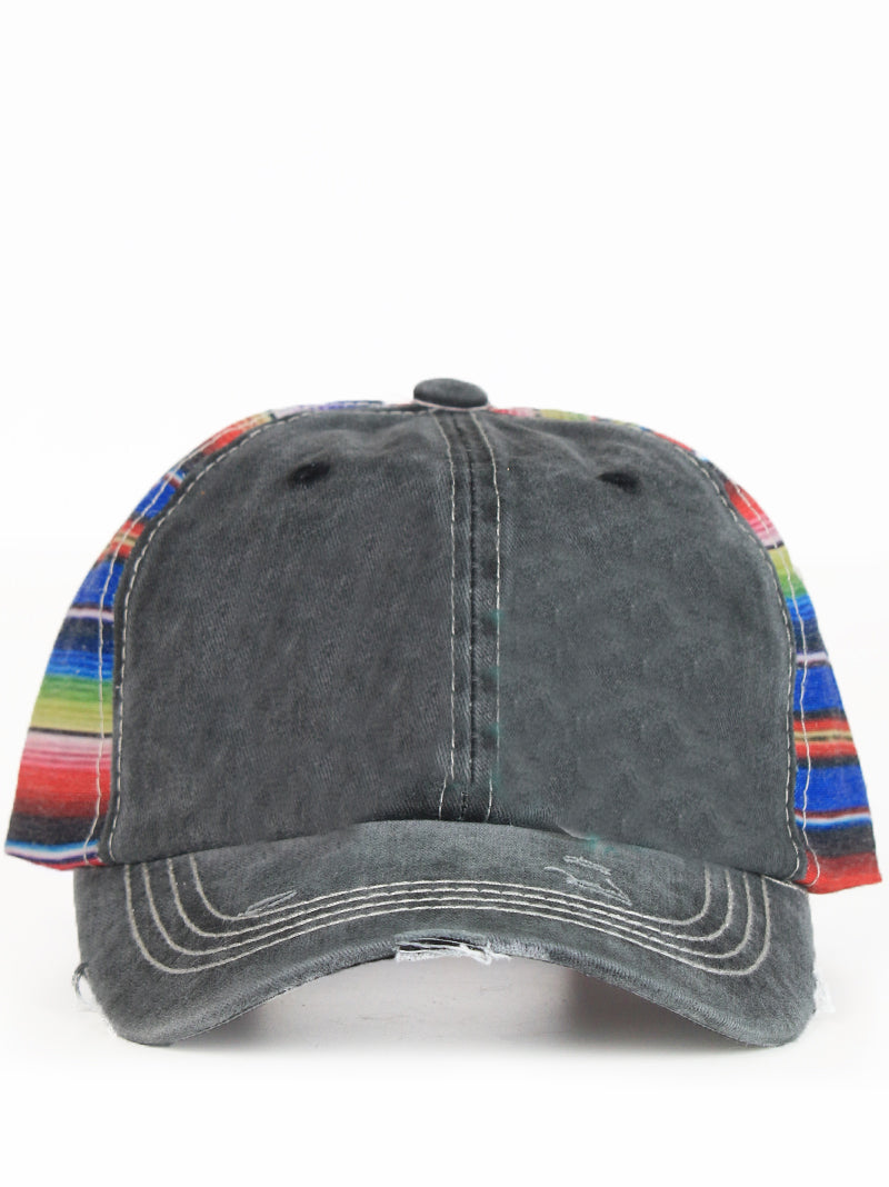 Girls' Charcoal & Serape blank Hat