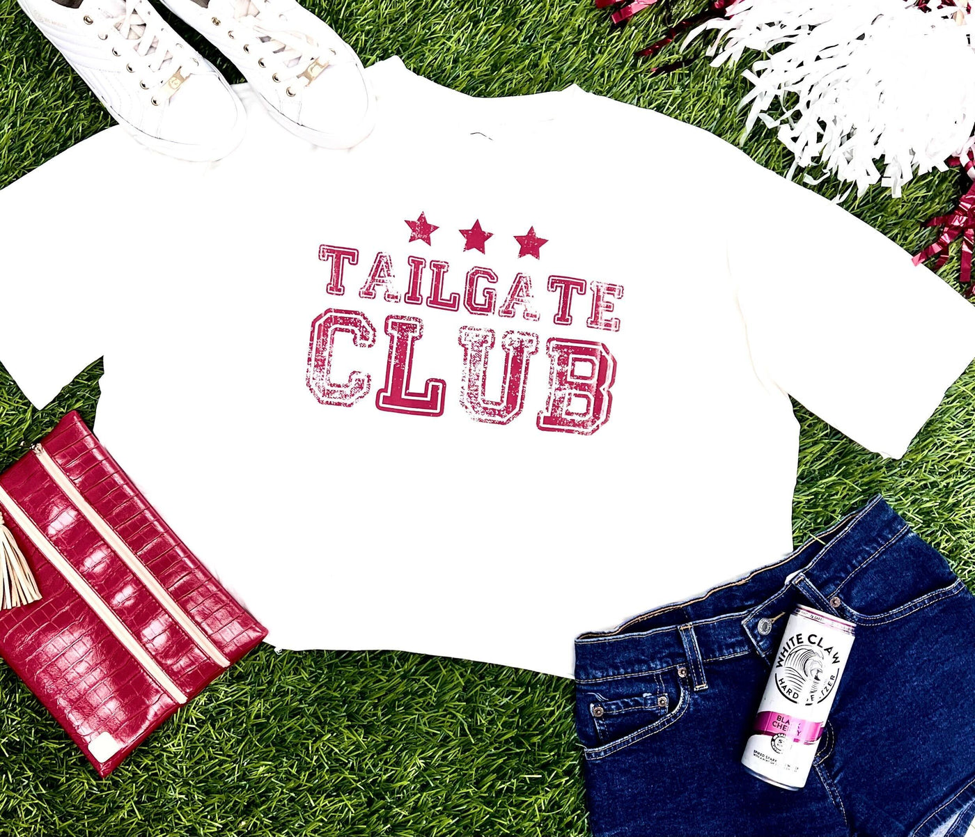 Tailgate Club On Perfect Company Boxy Crop in White